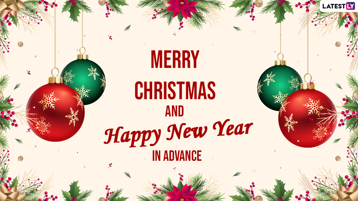 Merry Christmas & Happy New Year 2022 Wishes in Advance: Greetings ...
