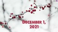 December 1, 2021: Which Day Is Today? Know Holidays, Festivals and Events Falling on Today&rsquo;s Calendar Date