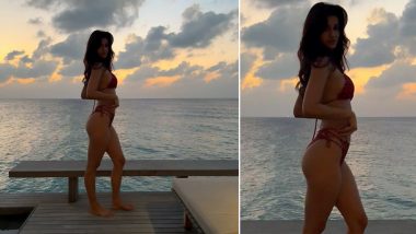 Disha Patani Is Bold and Gorgeous As She Flaunts Her Hourglass Figure in a Red Hot Bikini (View Pic)