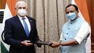 World News | MoS Muraleedharan Receives Credentials from UN Resident Coordinator in India