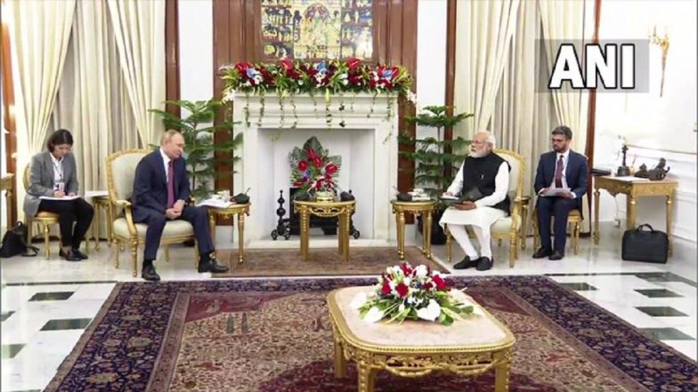 India-Russia Annual Summit 2021: PM Narendra Modi Holds Summit Talks With Russian President Vladimir Putin