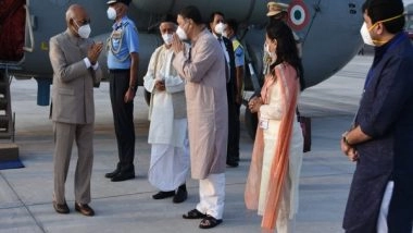 India News | President Kovind Welcomed by Maharashtra Guv, State Home Minister on Arrival in Pune