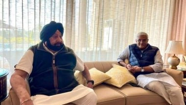 India News | Punjab Polls: Capt. Amarinder Singh Met BJP Punjab Incharge Gajendra Singh Shekhawat Amid Talks on Seat Sharing