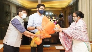 India News | Shiv Sena Leaders Aaditya Thackeray, Sanjay Raut Meet Mamata Banerjee