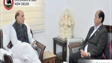 India News | Nagaland CM Neiphiu Rio Meets Rajnath Singh