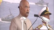 India News | Maharashtra: President Kovind Presents President's Standard to 22nd Missile Vessel Squadron of Indian Navy
