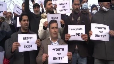 India News | PDP Youth Convention Prohibited: Workers Hold Protest, Alleges Mehbooba Mufti Under House Arrest