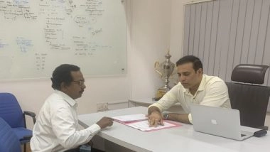 Sports News | VVS Laxman Shares Glimpse of His First Day at NCA Office