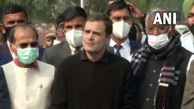 Rahul Gandhi on Suspension of 12 Rajya Sabha MPs, Says ‘They Are Suspended by 2–3 Capitalists and Not by RS Chairman or PM Narendra Modi’ (Watch Video)