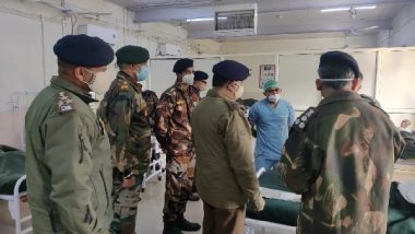 India News | Srinagar Terror Attack: J-K DGP Meets Injured Jawans in Hospital