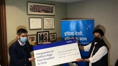 India News | Scindia Inaugurates Flight from Guwahati Connecting North East to Western India