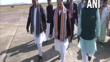 India News | Manipur Polls: BJP President JP Nadda Arrives in Imphal