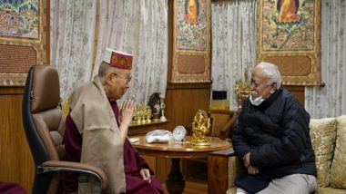India News | Mohan Bhagwat Meets Dalai Lama in Himachal Pradesh's Dharamshala