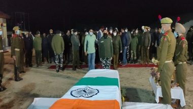 India News | Wreath-laying Ceremony Held for Police Personnel Killed by Terrorists in J-K's Anantnag