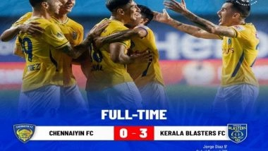 Sports News | ISL: Kerala Blasters Defeat Chennaiyin FC
