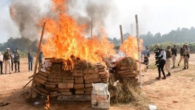 India News | Drugs Worth Rs 40 Cr Destroyed by Assam Police in Karimganj