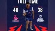 Sports News | Pro Kabaddi League: Haryana Steelers Go Down 38-40 Against Jaipur Pink Panthers