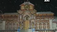 India News | Uttarakhand: Badrinath Shrine, Hill Station Auli Receive Fresh Spell of Snowfall