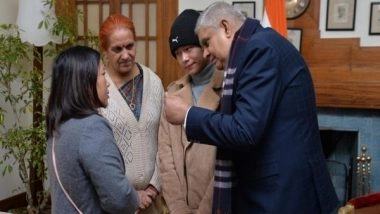 India News | Chopper Crash: WB Governor Hands over Rs 5.5 Lakh Cheque to Havaldar Satpal Rai's Family