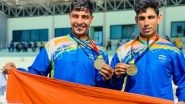 Asian Rowing Championship 2021: Ravi and Arun Lal Jat Win Gold in Men&rsquo;s Double Scull Event, Parminder Singh Claims Silver in Single Scull