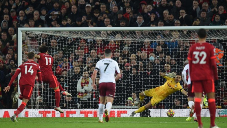 Liverpool 1–0 Aston Villa, Premier League 2021–22 Video Highlights: Mohamed Salah Spoils Steven Gerrard’s Anfield Homecoming