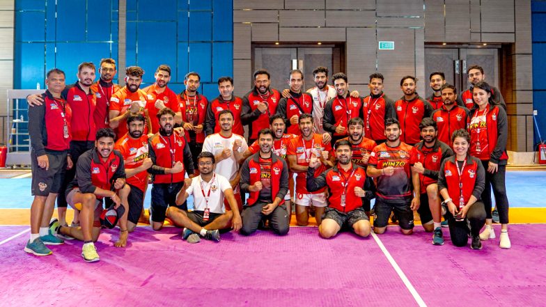 Gujarat Giants vs Jaipur Pink Panthers, PKL 2021–22 Live Streaming Online on Disney+ Hotstar: Watch Free Telecast of Pro Kabaddi League Season 8 on TV and Online