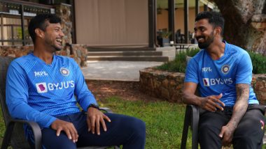 KL Rahul, Mayank Agarwal Recall Journey of Playing Domestic Cricket Together to Representing India Ahead of 1st Test Against South Africa (Watch Video)