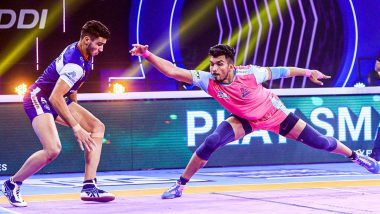 How to Watch UP Yoddha vs Jaipur Pink Panthers, PKL 2021-22 Live Streaming Online on Disney+ Hotstar? Get Free Live Telecast of Pro Kabaddi League Match & Score Updates on TV