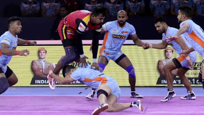 Bengaluru Bulls vs Pink Panthers, PKL 2021–22 Live Streaming Online on Disney+ Hotstar: Watch Free Telecast of Pro Kabaddi League Season 8 on TV and Online