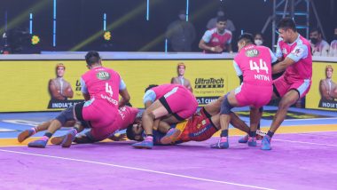 Jaipur Pink Panthers vs UP Yoddha, PKL 2021–22 Live Streaming Online on Disney+ Hotstar: Watch Free Telecast of Pro Kabaddi League Season 8 on TV and Online