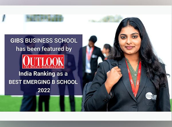 Business News | GIBS Business School, Bangalore Featured as the 'Best Emerging B School of 2022' in the Outlook India Ranking - 2022
