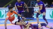 Sports News | Pro Kabaddi League: Gujarat Giants Hold Dabang Delhi KC to 24-24 Tie
