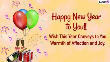 Happy New Year 2022 GIFs and Images: Wish HNY by Sending These Exciting Messages, HD Wallpapers, Quotes & SMS to Your Friends and Family!