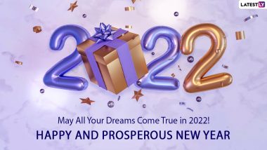 Happy New Year 2022 SMS and Greetings: WhatsApp Messages, HD Images,  Facebook Quotes, HNY Status, Cover Photos and Wallpapers to Send on December  31 | 🙏🏻 LatestLY