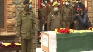 India News | IGP Kashmir Pays Tributes to Policeman Killed in Srinagar Terrorist Attack