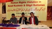 World News | Activists Demand Release of Political Prisoners in Pakistan, PoK, Gilgit Baltistan