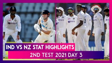 IND vs NZ Stat Highlights 2nd Test 2021 Day 3: Ravi Ashwin Shines As India Edge Closer to Victory