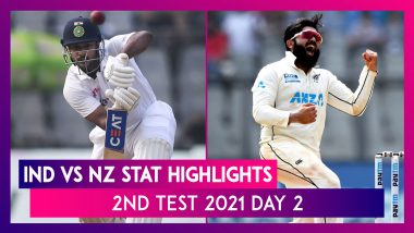 IND vs NZ Stat Highlights 2nd Test 2021 Day 2: Ajaz Patel Shines But India In Complete Control