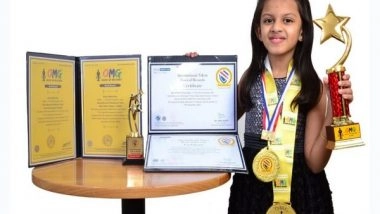 Business News | Rutva, a 7-year-old Indian, UAE Resident, Created Two World Records in English and Arabic in One Attempt