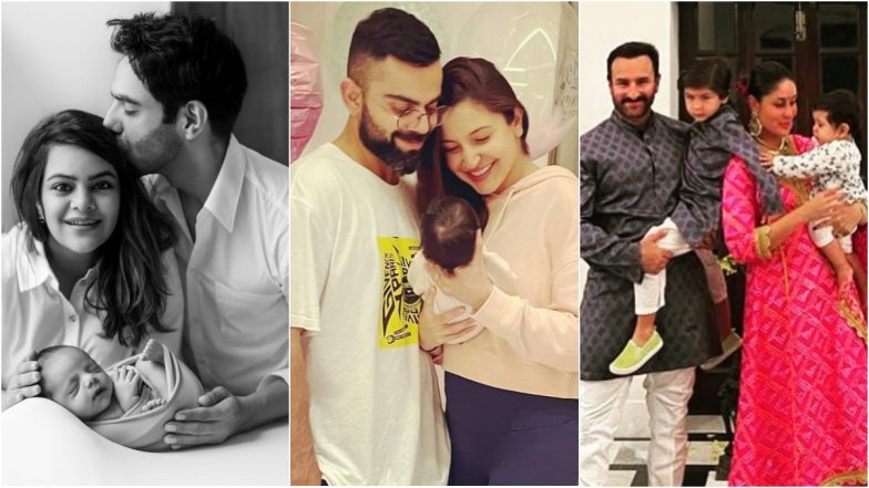 Indian Celebrities Who Became Parents in 2021 Both First Time and Again: From Virat-Anushka to Saif-Kareena, Here&rsquo;a Look at the List