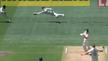 Jos Buttler Catch Video: England Wicketkeeper Takes Stunner to Dismiss Marcus Harris During AUS vs ENG 2nd Ashes Test 2021, Day 1