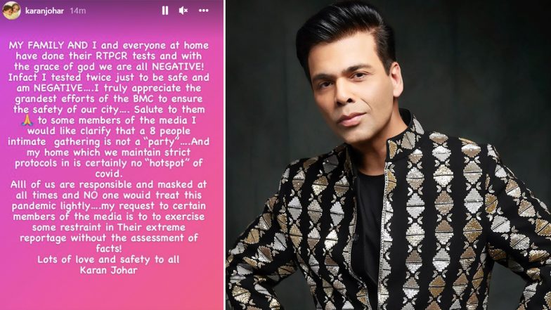 Karan Johar Tests Negative For COVID-19 After Kareena Kapoor Khan Contracts The Virus, Slams Media Reports Calling His Home 'COVID Hotspot'