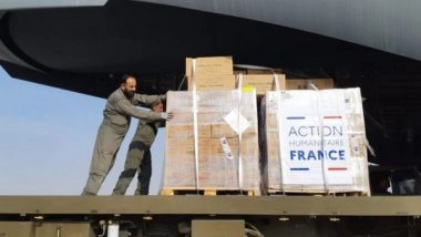 World News | France, Qatar Jointly Deliver 40 Tonnes of Aid to Afghanistan