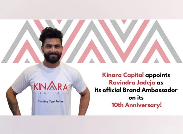 Business News | Kinara Capital Appoints Ravindra Jadeja as Brand Ambassador on the Occasion of Its 10th Anniversary