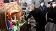 India News | Christmas: President Kovind Visits Sacred Heart Cathedral, Prays for World Peace