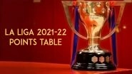 La Liga 2021&ndash;22 Points Table Updated: Sevilla Close-in On Leaders Real Madrid