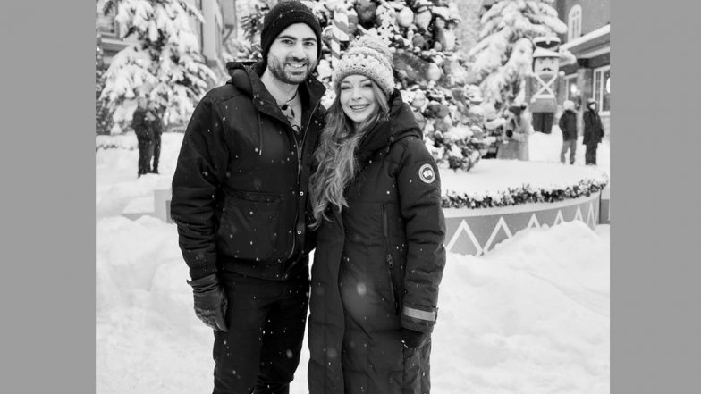 Lindsay Lohan Poses With Beau Bader Shammas On A Snowy Day And It’s Too Cute To Be Missed (View Pic)