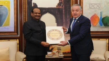 World News | LS Speaker Birla Meets Tajik FM Muhriddin, Recall Strong Civilizational Ties Between Two Countries