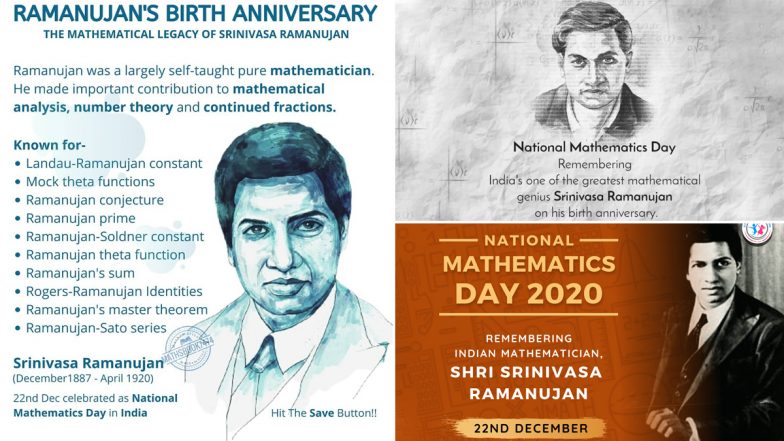 Maths Day 2021 in India: Netizens Share Wishes, Messages, Memes, Quizzes, Quotes and Greetings to Celebrate 134th Birth Anniversary of Indian Mathematician Srinivasa Ramanujan