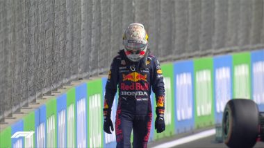 Max Verstappen Shows off His New Golden Helmet for Formula 1 2022 Season, Team Red Bull Shares Video on Social Media (Watch Video)